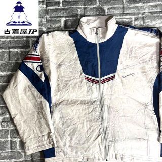 チャンピオン(Champion)のチャンピオン☆ナイロンジャケット 古着 ゆるだぼ 90s 希少 刺繍ロゴ cj8(ナイロンジャケット)