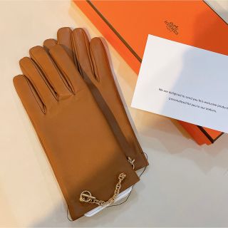 エルメス(Hermes)の新品＊エルメス＊手袋＊グローブ＊オーダー＊ベージュ(手袋)