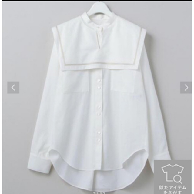 COTTON SAILOR COLLAR BLOUSE