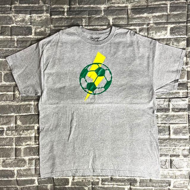 ギルダン☆Tシャツ 古着 90s デカロゴ サッカー イナズマ 希少 ck5