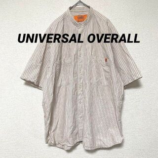 ユニバーサルオーバーオール(UNIVERSAL OVERALL)の2632 UNIVERSAL OVERALL ストライプシャツ 半袖 トップス(シャツ)