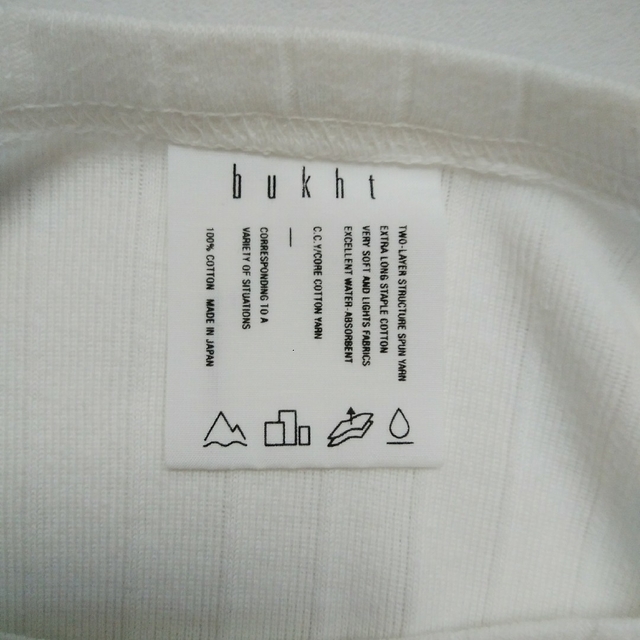 BUKHT - 美品!マホト着 bukht 18SS WIDE RIB L/S T-SHIRTSの通販 by