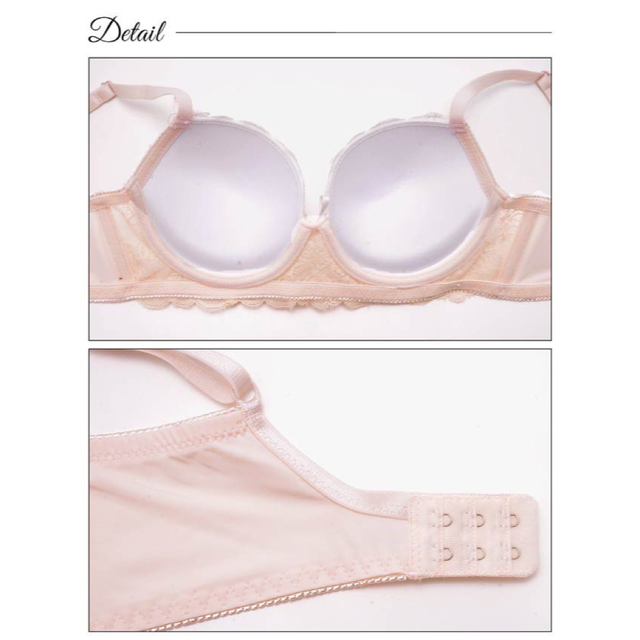 柔らかな雰囲気の✨️♥️ミルキーレースバタフライブラショーツセット(ピンク) レディースの下着/アンダーウェア(ブラ&ショーツセット)の商品写真