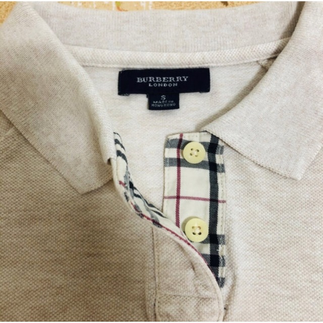 BURBERRY(バーバリー)の☆Burberry ポロシャツ  サンドベージュ　S レディースのトップス(ポロシャツ)の商品写真