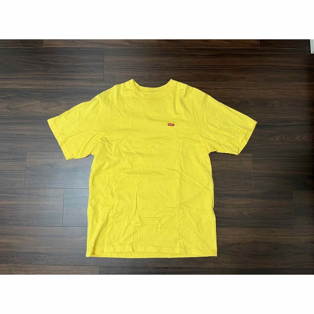 美品 supreme small box logo tシャツ イエロー サイズS