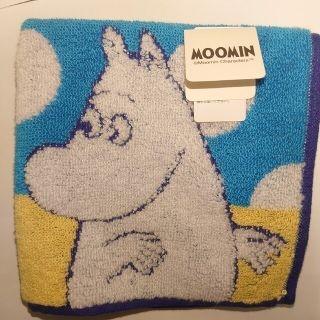 ムーミン(MOOMIN)の新品未使用MOOMIN ムーミン タオル ハンカチ ドット 水玉限定　即購入可能(ハンカチ)