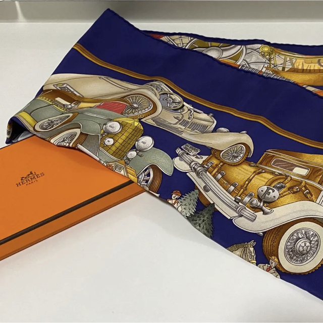 エルメス HERMES スカーフ カレ オートモービル 新着商品 51.0%OFF www
