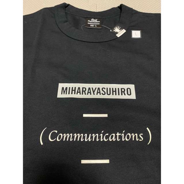 MIHARAYASUHIRO(ミハラヤスヒロ)のミハラヤスヒロ gu コラボ商品　Tシャツ L 新品　タグ付き　デカTシャツ 黒 メンズのトップス(Tシャツ/カットソー(半袖/袖なし))の商品写真