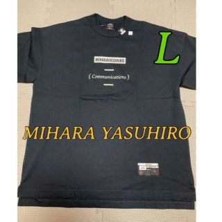 ミハラヤスヒロ(MIHARAYASUHIRO)のミハラヤスヒロ gu コラボ商品　Tシャツ L 新品　タグ付き　デカTシャツ 黒(Tシャツ/カットソー(半袖/袖なし))