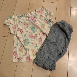 ⭐︎新品　くまちゃん　うさぎ　パジャマ　半袖　80 ベアー　フリル(パジャマ)