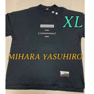 ミハラヤスヒロ(MIHARAYASUHIRO)のミハラヤスヒロ gu コラボ商品　Tシャツ XL 新品タグ付き　デカTシャツ 黒(Tシャツ/カットソー(半袖/袖なし))