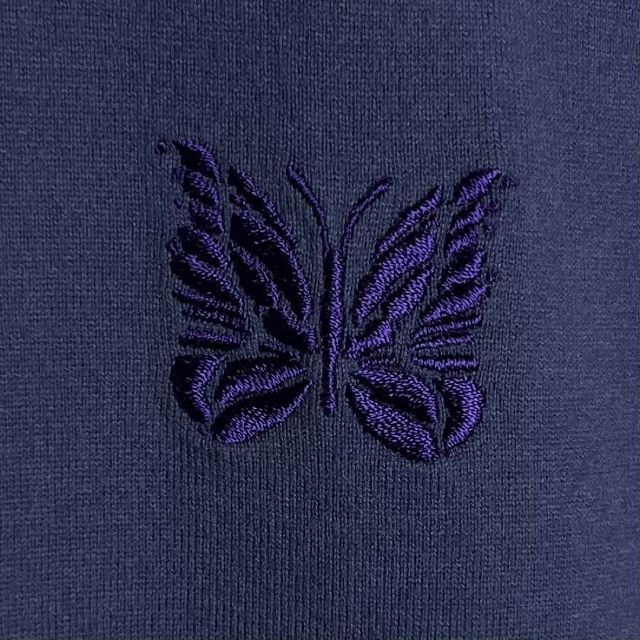 【人気くすみカラー】ニードルス☆パピヨン刺繍ロゴTシャツ 即完売 バタフライ 蝶