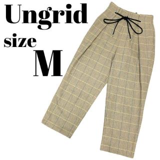 アングリッド(Ungrid)の【人気】Ungrid アングリッド チェック デザイン パンツ カジュアル M(カジュアルパンツ)