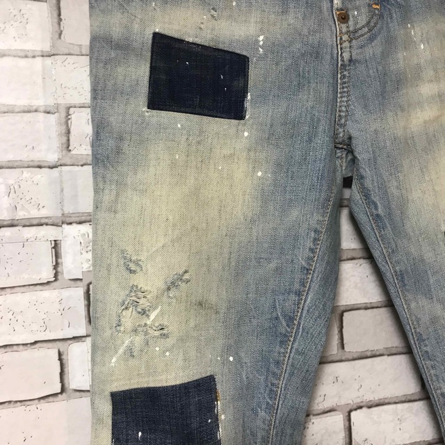 ダメージ加工】DSQUARED2♡デニム♡クラッシュ♡ペイント 40サイズ