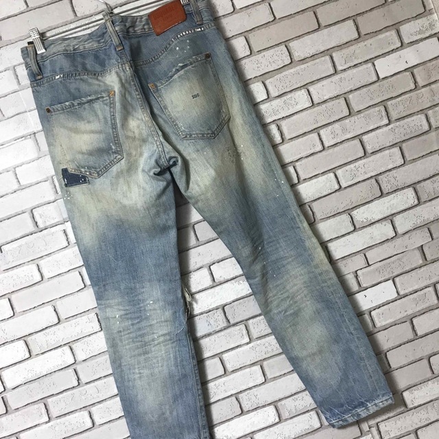 ダメージ加工】DSQUARED2♡デニム♡クラッシュ♡ペイント 40サイズ
