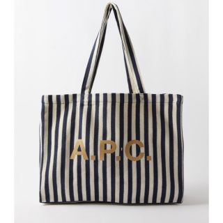 アーペーセー(A.P.C)のA.P.C. diana toto トートバッグ　ストライプ　エコバッグ　APC(トートバッグ)