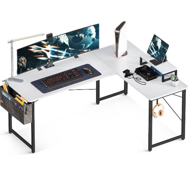 Bestier l字デスク pcデスク 机 パソコンデスク l字型 デスク コーナー