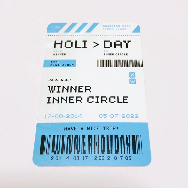 WINNER(ウィナー)のWINNER HOLIDAY DAYVER. トレカ ジヌ エンタメ/ホビーのタレントグッズ(アイドルグッズ)の商品写真