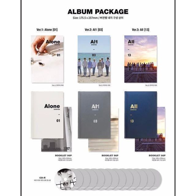 新品未開封 SEVENTEEN Al1 All ウルシパ A/1 アルバム-