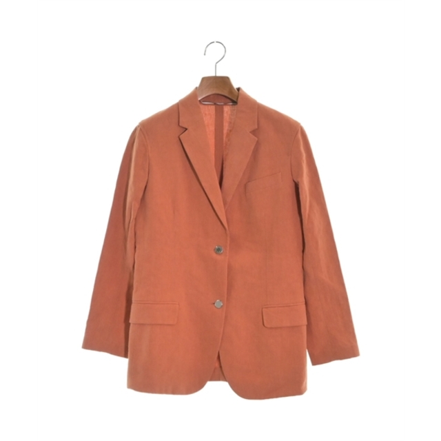 HERMES エルメス テーラードジャケット 36(XS位) オレンジ 【古着