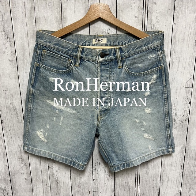 待望の再入荷 Ron Hermanダメージ加工デニムショートパンツ！日本製