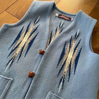 CENTINELA - センチネラ ベスト チマヨベスト ブルー系 美品の通販 by