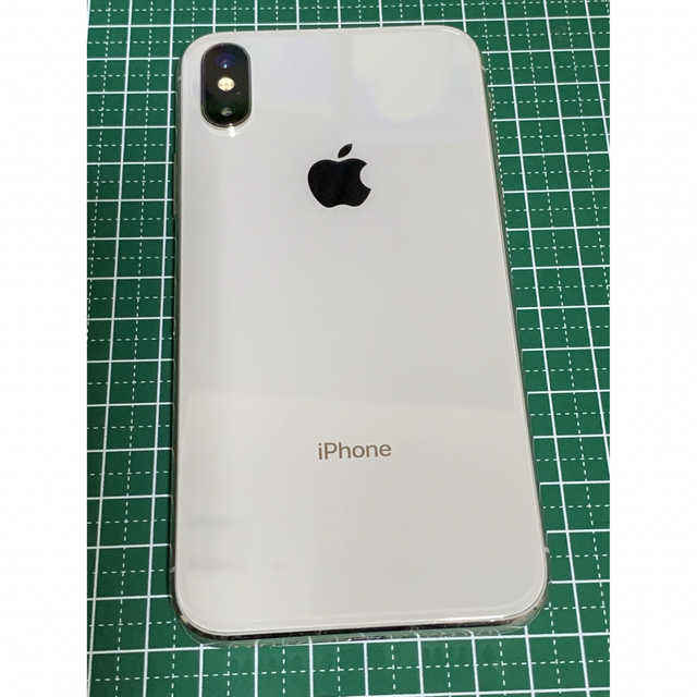 iPhone X Silver 64GB Softbank SIMロック解除済み 交換無料! 5425円