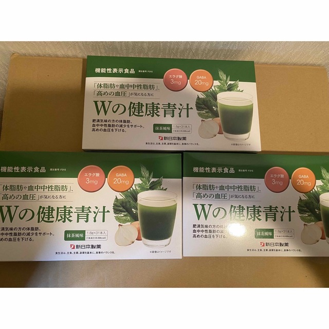 新日本製薬 Wの健康青汁 3ヶ月分 食品/飲料/酒の健康食品(青汁/ケール加工食品)の商品写真