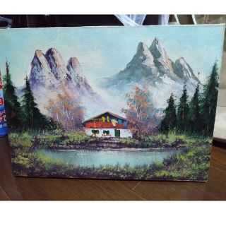 油絵】三水公平/東大寺金堂(大仏殿)/古都奈良/真作/油彩/絵画/世界