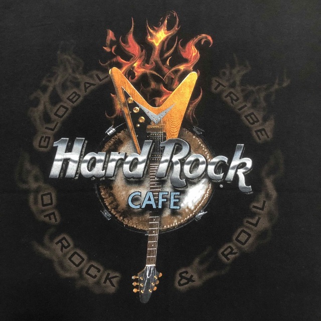 Hard Rock CAFE(ハードロックカフェ)の90s 1998 Hard Rock Cafe 黒 ギター tシャツ バイカー メンズのトップス(Tシャツ/カットソー(半袖/袖なし))の商品写真