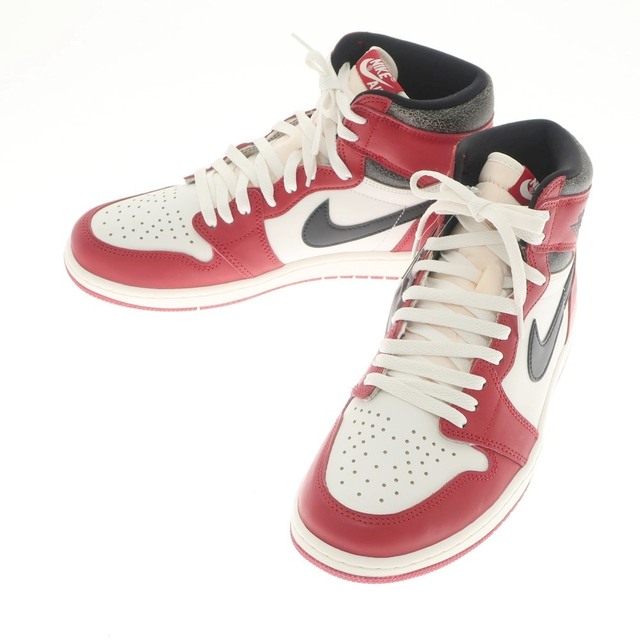 ナイキ NIKE AIR JORDAN 1 HIGH OG LOST ＆ FOUND CHICAGO エアジョーダン 1 ハイ スニーカー レッドxブラックxホワイト【サイズ28cm】【メンズ】