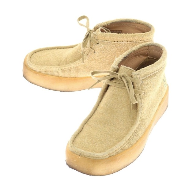 クラークス Clarks × HIDDEN NY WallabeeCup Bt スエード ワラビーカップブーツ べージュ