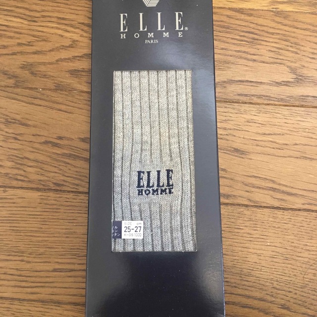 ELLE(エル)の靴下　グレー メンズのレッグウェア(ソックス)の商品写真