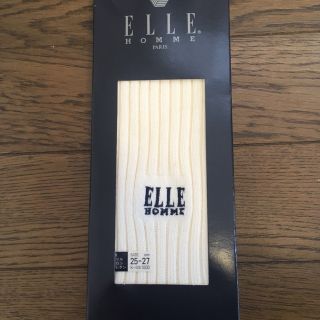 エル(ELLE)の靴下　白(ソックス)