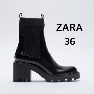 ザラ(ZARA)のZARA ソックス風ブーツ(ブーツ)