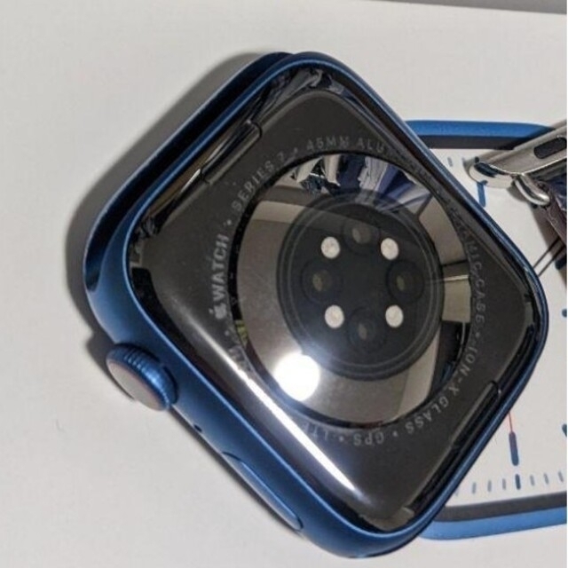 Care付、美品】Apple Watch 7 セルラー ブルーアルミ 45mm 最先端