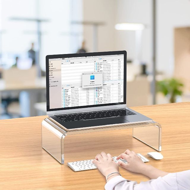 hengshao モニター台 モニタースタンド アクリル ディスプレイ台 パソコ 1