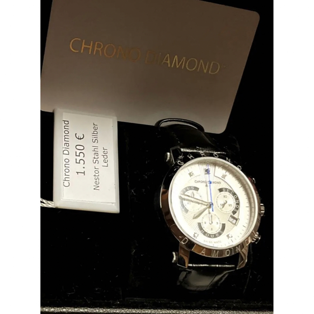 CHRONOSWISS(クロノスイス)の定価23万円　Chrono Diamond 10600H ダイヤモンド　スイス メンズの時計(腕時計(アナログ))の商品写真