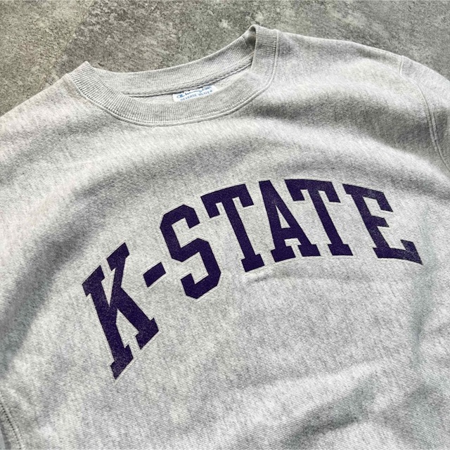 【 チャンピオン 】リバースウィーブ スウェット KANSAS STATE 古着