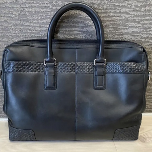 美品　COACH コーチ ビジネスバッグ　本革　黒