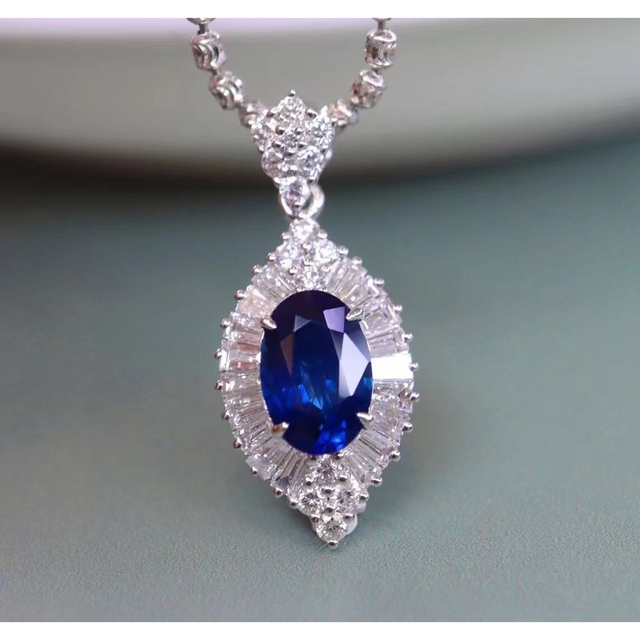 天然 ロイヤルブルーサファイア ダイヤ  ペンダントトップ1.15ct ¥