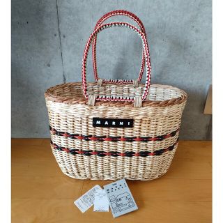 マルニ(Marni)の【レア物】マルニ　MARNI MARKET BAG ピクニックバッグ(かごバッグ/ストローバッグ)