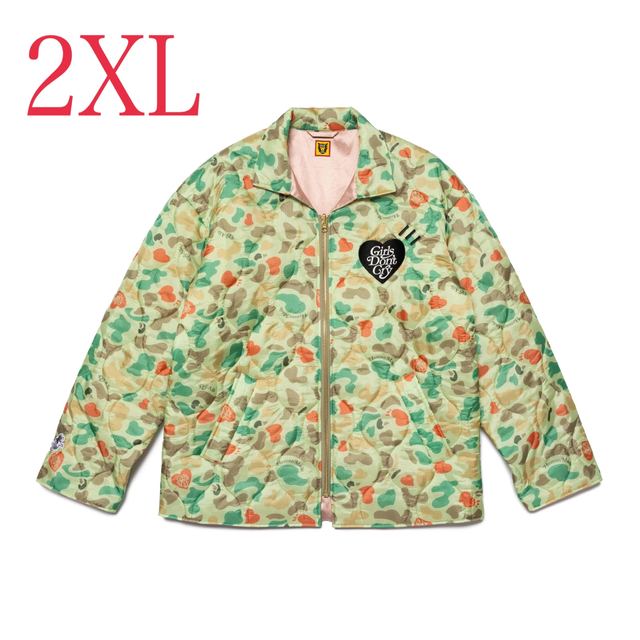 HUMAN MADE(ヒューマンメイド)のHUMAN MADE GDC HEART CAMO JACKET 2XL メンズのジャケット/アウター(Gジャン/デニムジャケット)の商品写真