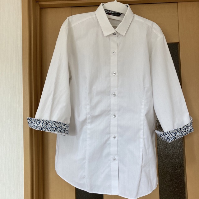 BRICK HOUSE by Tokyo Shirts(ブリックハウスバイトウキョウシャツ)のBRICK HOUSE 東京シャツ Lサイズ 七分丈 レディースのトップス(シャツ/ブラウス(長袖/七分))の商品写真