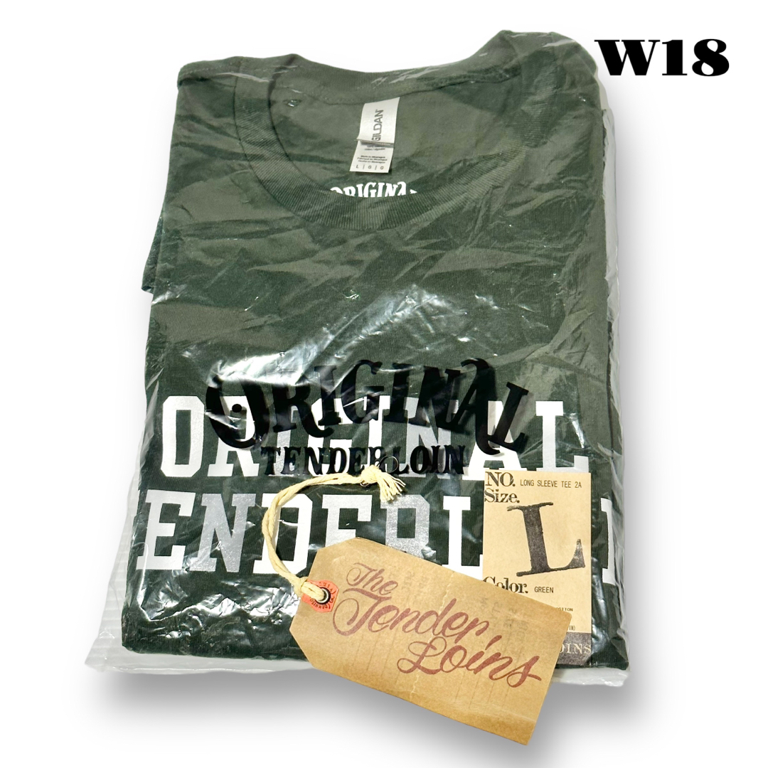 新作! TENDERLOIN 長袖 Tシャツ ロンT TEE 2A グリーン L