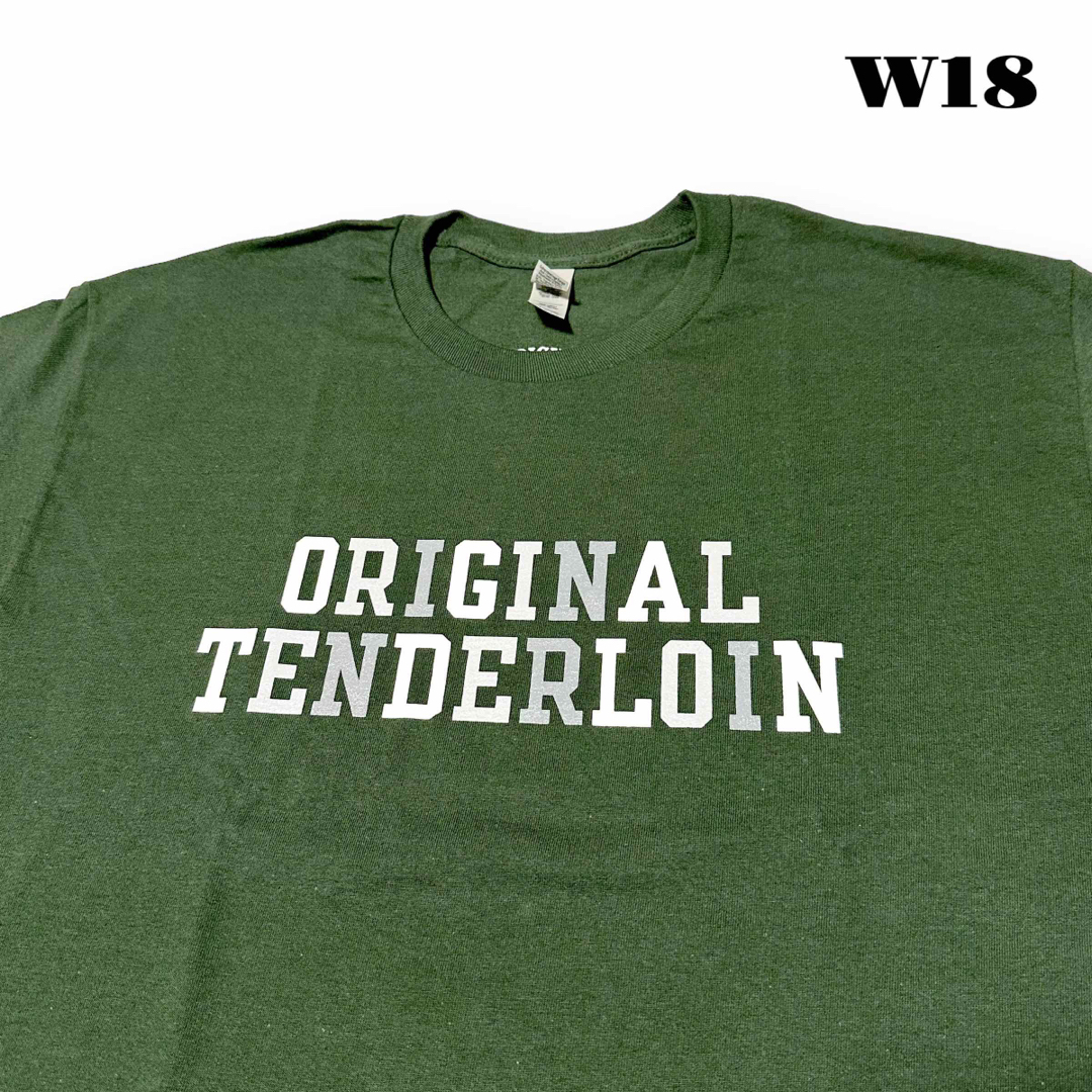 新作! TENDERLOIN 長袖 Tシャツ ロンT TEE 2A グリーン L 高評価な