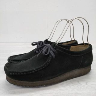 クラークス(Clarks)のClarks ワラビー WALLABEE スウェード サイズUK9 定価23000円 シューズ・靴 ブラック メンズ クラークス【中古】3-0417G◎(その他)