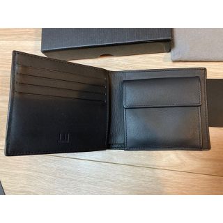 Dunhill - 新品 未使用 箱あり dunhill ダンヒル 二つ折り 札入れ 黒の