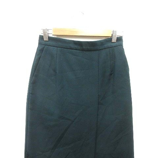Adam et Rope'(アダムエロぺ)のアダムエロペ タイトスカート ミモレ ロング 36 緑 ダークグリーン /YK レディースのスカート(ロングスカート)の商品写真