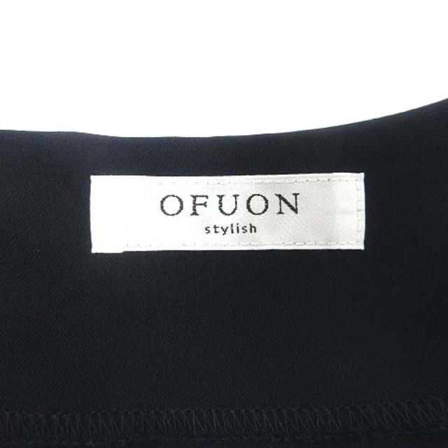 OFUON(オフオン)のofuon シャツワンピース ロング ベルト 長袖 38 紺 ネイビー /YK レディースのワンピース(ロングワンピース/マキシワンピース)の商品写真